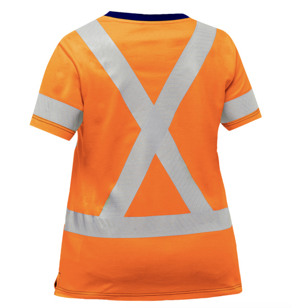 Bisley® ANSI Type R Class 2 and CSA Z96 Class 2 Women's X-Back Short Sleeve Shirt, 1 EA #313W1118X - Image 2